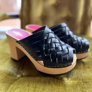 Swedish Hasbeens Platform Clogs
